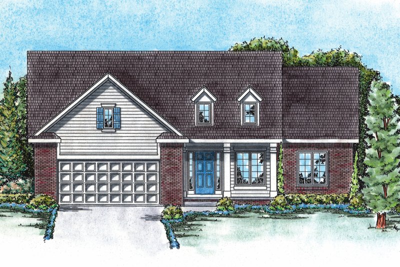 Dream House Plan - Traditional Exterior - Front Elevation Plan #20-1666