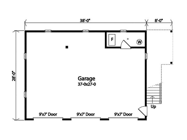 House Design - Country Floor Plan - Main Floor Plan #22-612