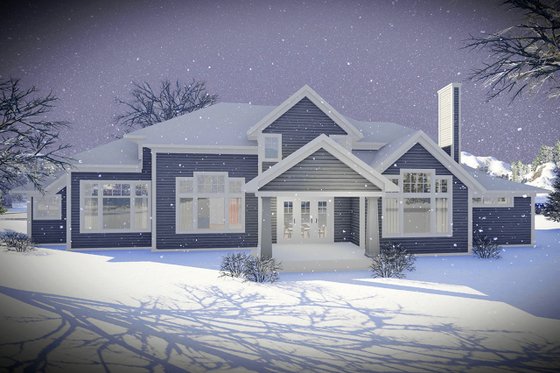 Exterior - Front Elevation 4 for Craftsman House Plan #70-1471 - 5 bed, 4.5 bath