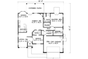House Plan - 3 Beds 2 Baths 1975 Sq/Ft Plan #1-1389 