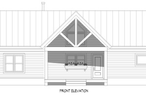 Exterior - Front Elevation 3 for Country House Plan #932-511 - 3 bed, 2 bath