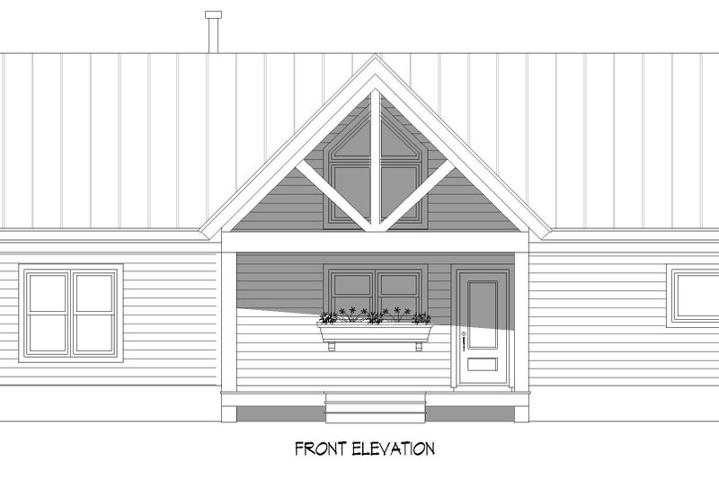 Dream House Plan - Exterior - Front Elevation 3 for Country House Plan #932-511 - 3 bed, 2 bath