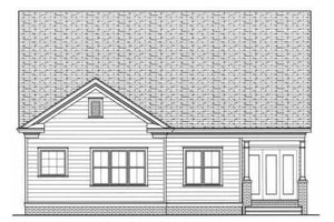 Exterior - Rear Elevation for Farmhouse House Plan #413-785 - 2 bed, 2 bath