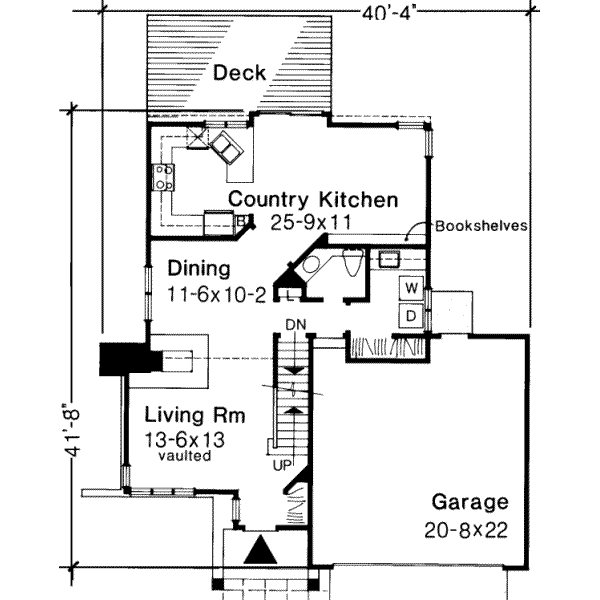 House Blueprint - Modern Floor Plan - Main Floor Plan #320-101
