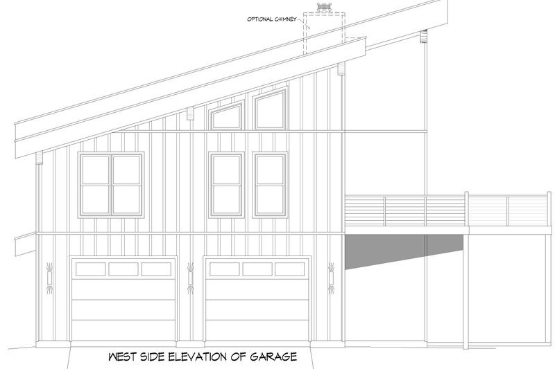 House Design - Exterior - Other Elevation 3 for Contemporary House Plan #932-1375 - 5 bed, 3.5 bath