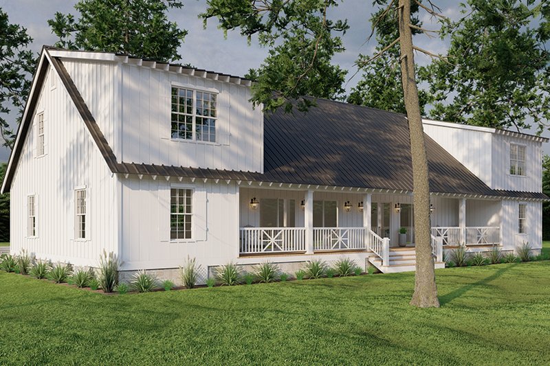 Home Plan - Exterior - Rear Elevation for Cottage House Plan #923-328 - 3 bed, 2 bath