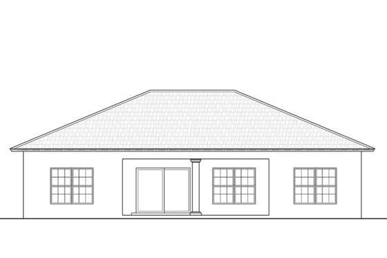 Exterior - Rear Elevation for Cottage House Plan #938-103 - 3 bed, 2 bath