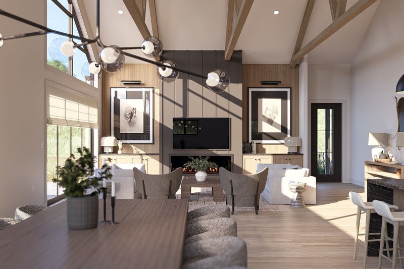 House Design - Interior - Dining Room 1 for Barndominium House Plan #455-324 - 3 bed, 3.5 bath