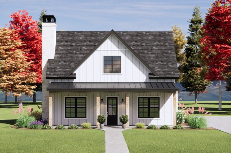 Home Plan - Exterior - Front Elevation 2 for Farmhouse House Plan #1096-183 - 3 bed, 2.5 bath