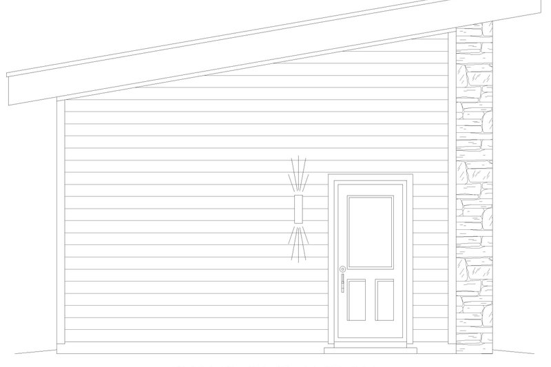 House Plan Design - Exterior - Rear Elevation for Craftsman House Plan #932-1307, 0 bath