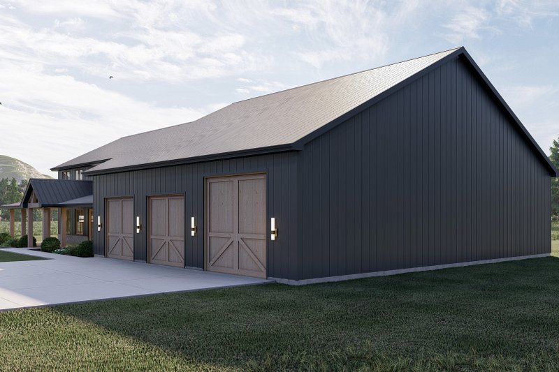 Home Plan - Exterior - Other Elevation for Barndominium House Plan #455-243 - 4 bed, 2.5 bath