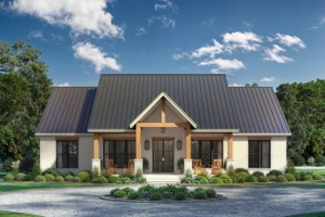 Exterior - Front Elevation 3 for Farmhouse House Plan #430-395 - 3 bed, 2.5 bath