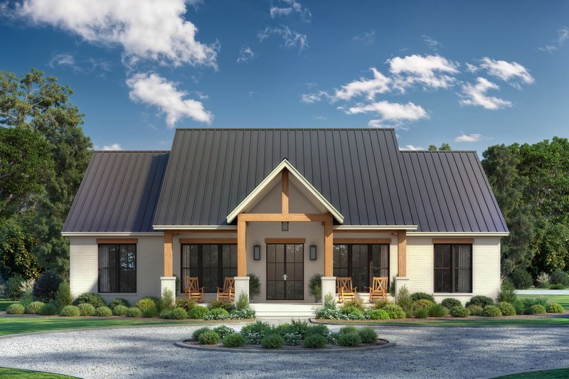 Dream House Plan - Exterior - Front Elevation 3 for Farmhouse House Plan #430-395 - 3 bed, 2.5 bath