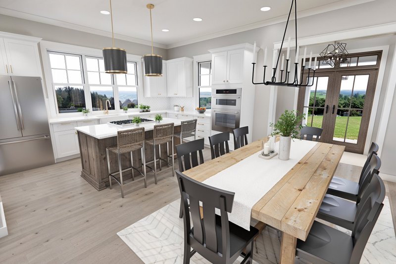 House Blueprint - Interior - Kitchen 4 for Farmhouse House Plan #51-1268 - 3 bed, 3.5 bath