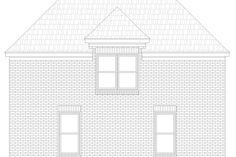 Architectural House Design - Exterior - Rear Elevation for Colonial House Plan #932-1150 - 1 bed, 1 bath