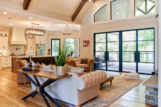 Interior - Family Room for Craftsman House Plan #54-550 - 3 bed, 3.5 bath