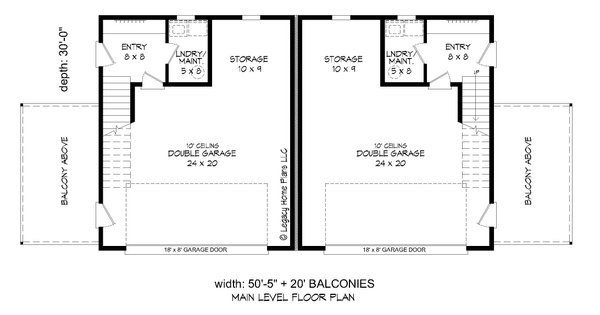 Modern Floor Plan - Main Floor Plan #932-598