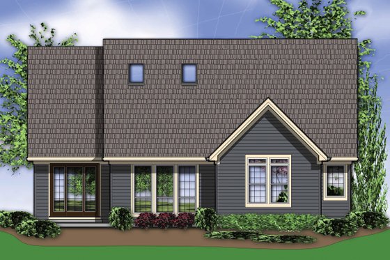 Rear View - 2300 square foot Traditional home