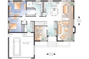Contemporary Style House Plan - 2 Beds 1 Baths 1676 Sq/Ft Plan #23-2294 