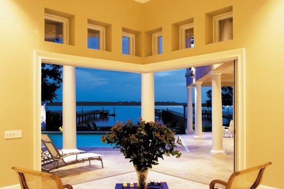 Interior - Family Room for Mediterranean House Plan #930-86 - 4 bed, 3.5 bath