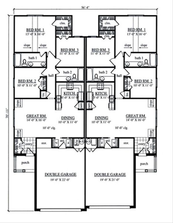 Dream House Plan - Country Floor Plan - Main Floor Plan #42-379