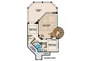 Mediterranean Style House Plan - 5 Beds 4.5 Baths 5796 Sq/Ft Plan #27-391 