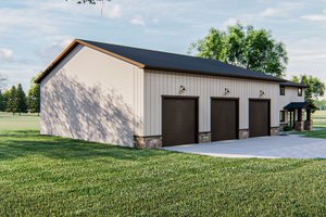 Exterior - Other Elevation for Barndominium House Plan #455-290 - 4 bed, 3 bath