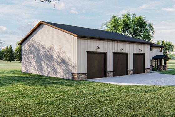 Exterior - Other Elevation for Barndominium House Plan #455-290 - 4 bed, 3 bath