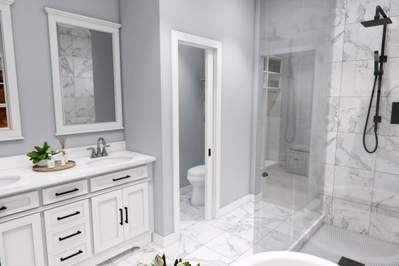 Interior - Master Bathroom for Bungalow House Plan #51-1361 - 4 bed, 3.5 bath