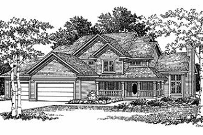 Home Plan - Traditional Exterior - Front Elevation Plan #70-374