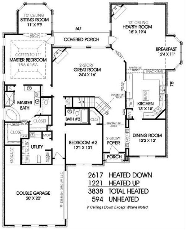 Traditional Floor Plan - Main Floor Plan #424-267