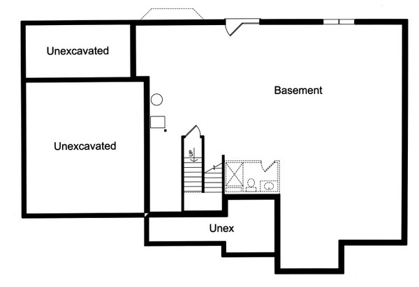Home Plan - Traditional Floor Plan - Lower Floor Plan #46-901