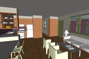 Exterior - Other Elevation for Modern House Plan #460-9 - 3 bed, 2 bath