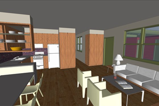 Exterior - Other Elevation for Modern House Plan #460-9 - 3 bed, 2 bath