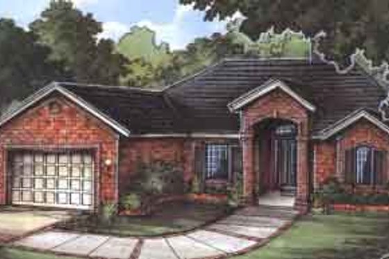Exterior - Front Elevation for Traditional House Plan #115-190 - 3 bed, 2 bath