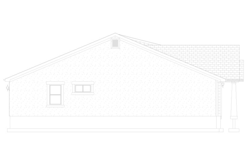 Architectural House Design - Exterior - Other Elevation 1 for Craftsman House Plan #1060-449 - 2 bed, 2 bath