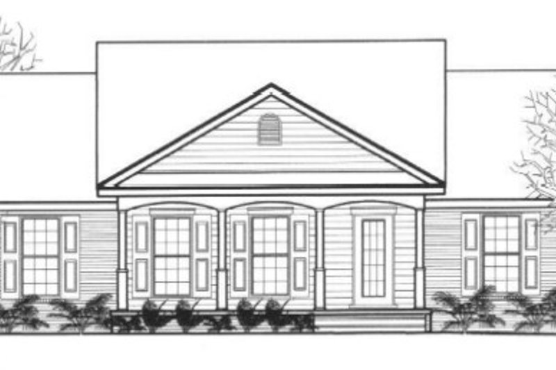 Architectural House Design - Traditional Exterior - Front Elevation Plan #14-248