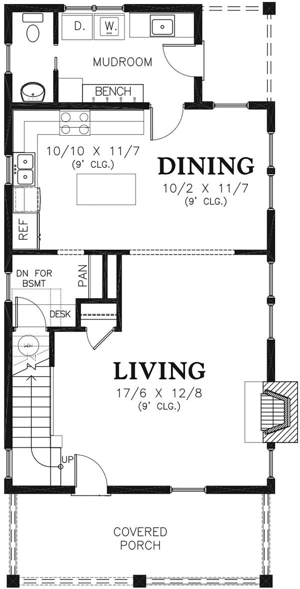 Dream House Plan - Traditional Floor Plan - Main Floor Plan #48-978