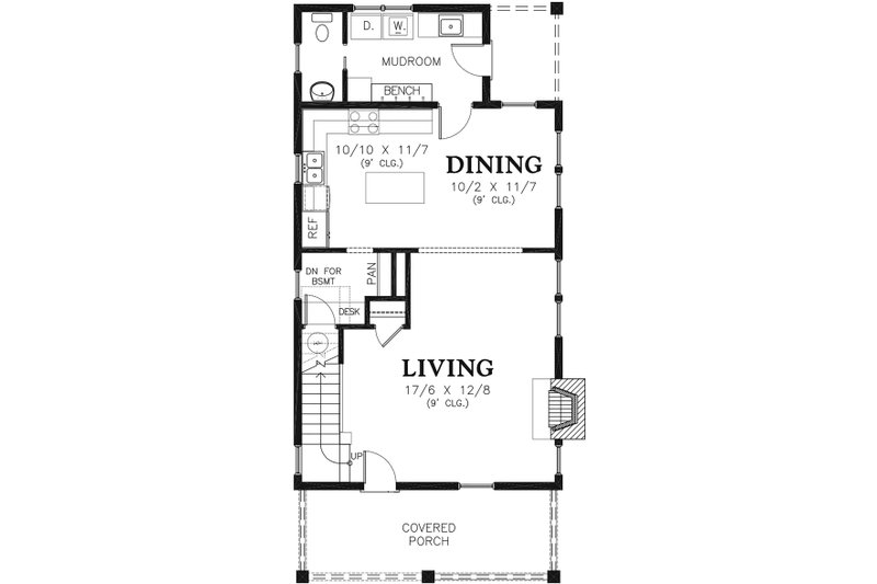Architectural House Design - Floor Plan - Main Floor 1 for Traditional House Plan #48-978 - 3 bed, 2.5 bath