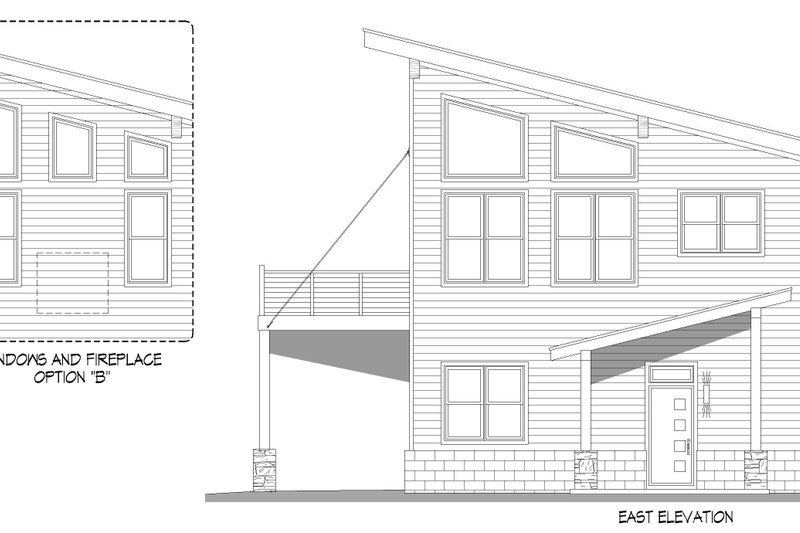 House Blueprint - Exterior - Other Elevation for Contemporary House Plan #932-1248 - 3 bed, 2.5 bath