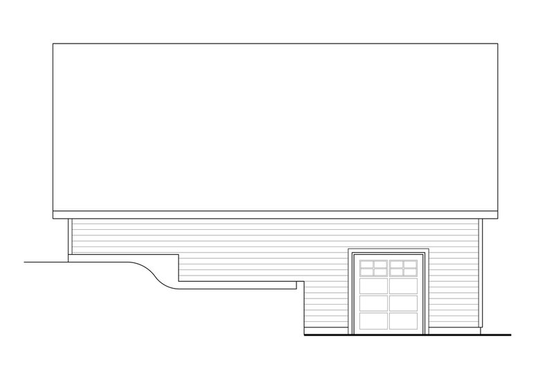 House Design - Exterior - Rear Elevation for Traditional House Plan #124-1181, 0 bath