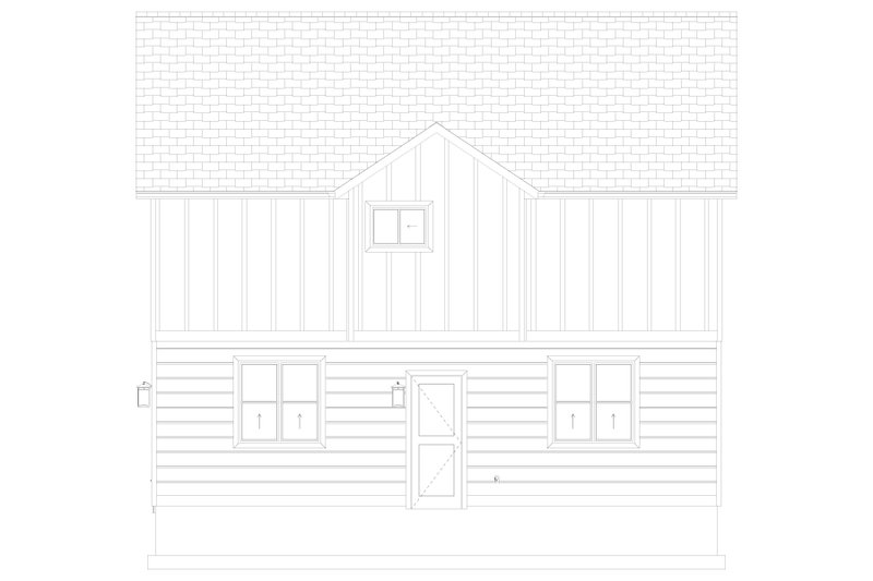Home Plan - Exterior - Other Elevation 3 for Traditional House Plan #1060-500 - 2 bed, 1.5 bath