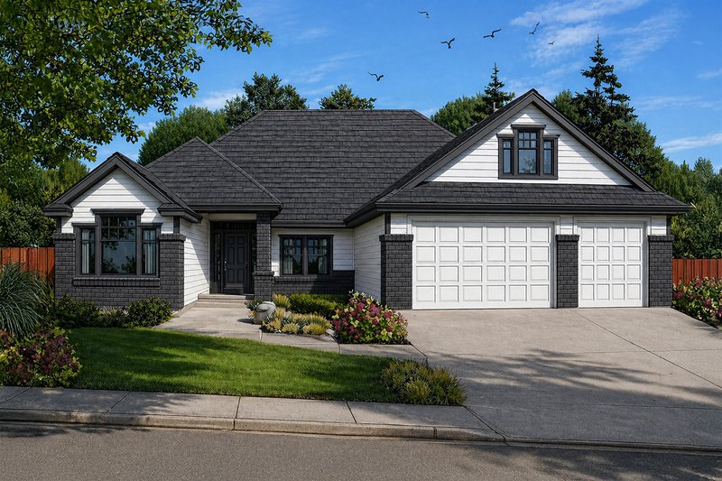 Home Plan - Exterior - Front Elevation 2 for Craftsman House Plan #124-699 - 3 bed, 2 bath