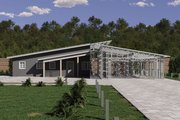 Modern Style House Plan - 3 Beds 2.5 Baths 1650 Sq/Ft Plan #1106-182 Exterior 