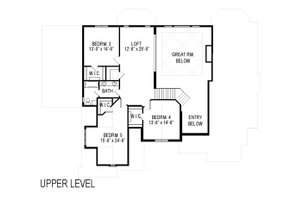 Floor Plan - Upper Floor for Traditional House Plan #920-44 - 8 bed, 4 bath
