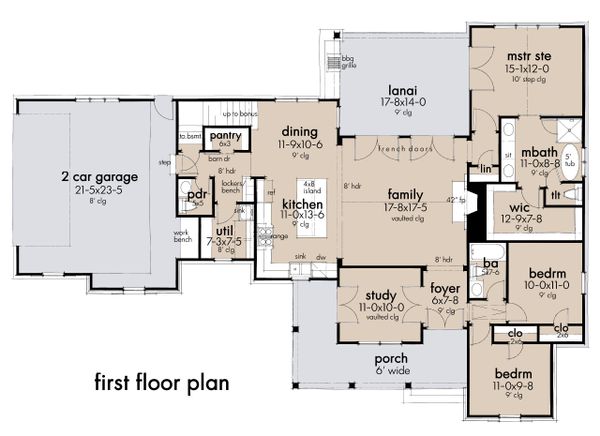 Home Plan - Farmhouse Floor Plan - Main Floor Plan #120-270