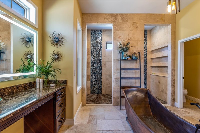 House Blueprint - Interior - Master Bathroom for Craftsman House Plan #54-551 - 3 bed, 2.5 bath