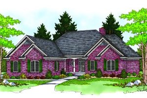 Traditional Exterior - Front Elevation Plan #70-425