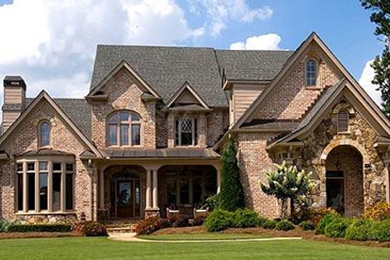 Exterior - Other Elevation for European House Plan #54-101 - 5 bed, 4.5 bath