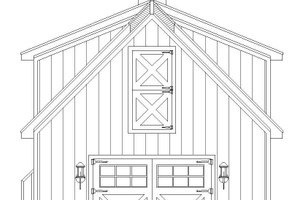 Exterior - Rear Elevation for Farmhouse House Plan #932-323, 0 bath